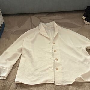 Wilfred Cream Textured Blouse